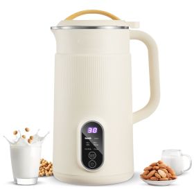 6-in-1 Nut Milk Maker, 20 oz Soy Milk Maker Machine with 6 Blades, for Homemade Oat, Nut, Soy, Juice