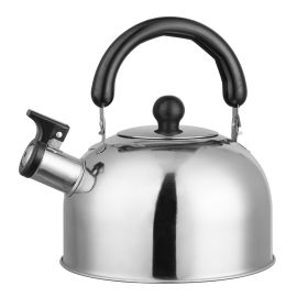 2.1Quarts Stainless Steel Whistling Tea Kettle Stovetop Induction Gas Teapot with Insulated Handle Kitchen Office