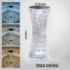 Small Waist Three-color Lighting Table Lamp Bar Party Crystal Lamp USB Rechargeable Lamp 3-color Light Acrylic Atmosphere Light LED Night Light Touch