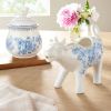 Agatha Stoneware Sugar Bowl Creamer Set, Blue