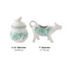 Agatha Stoneware Sugar Bowl Creamer Set, Green