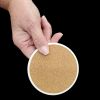Texas Bluebonnets in Watercolor Large Sandstone Coasters Pack of 4 Absorbent Round Coasters Decor Gifts for Men or Women, 4 in, Multicolor