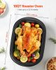 VEVOR Roaster Oven, 18QT Fast-Cooking Turkey Roaster, 150-450 Fahrenheit Adjustable Temp Turkey Oven with Self-Basting Lid, Removable Pan and Rack