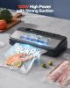 VEVOR Vacuum Sealer Machine, 80Kpa 120W Powerful Compact Food Sealer, 7-in-1 Multi-Functional Food Vacuum Sealer